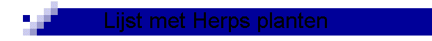 Lijst met Herps planten